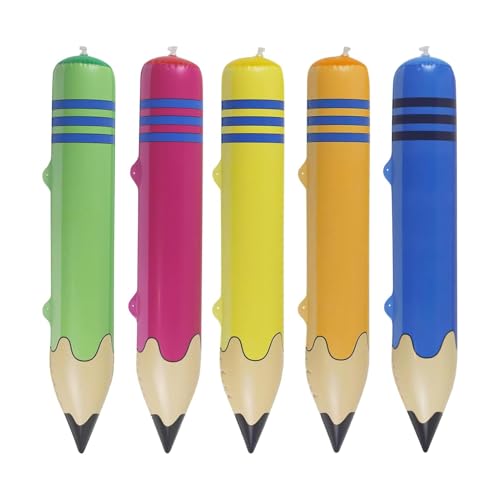 rongweiwang 5PCS Aufblasbare Bleistift Ballon Set Schule Ballon Dekoration Kreide Große Schule Requisiten Klassenzimmer rongweiwang 5PCS Aufblasbare Bleistift Ballon Set Schule Ballon Dekoration Kreide Große Schule Requisiten Klassenzimmer von rongweiwang
