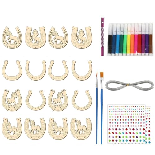 rongweiwang Jungen und Mädchen basteln Malerei mit unfertigen hufeisenförmigen Holzscheiben. Unfertige hufeisenförmige Holzausschnitte rongweiwang Jungen und Mädchen basteln Malerei mit unfertigen hufeisenförmigen Holzscheiben. Unfertige hufeisenförmige Holzausschnitte von rongweiwang