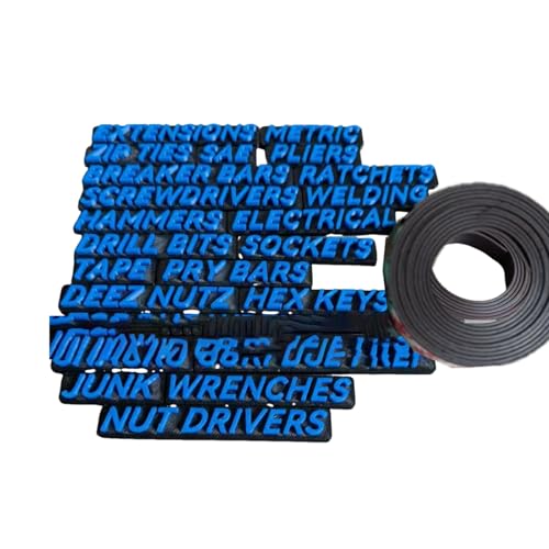 rongweiwang Magnetische Werkzeugkasten Etiketten für einfache Organisation und schnelle Identifizierung. Starker Magnetismus. Gemischte Werkzeugkasten Etiketten. Magnete, Blau rongweiwang Magnetische Werkzeugkasten Etiketten für einfache Organisation und schnelle Identifizierung. Starker Magnetismus. Gemischte Werkzeugkasten Etiketten. Magnete, Blau von rongweiwang