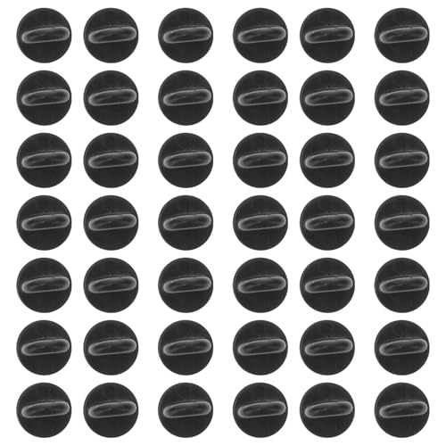 ROSENICE 100 Stück Gummi Pin Backs für alle Reversstifte Krawattenbänder (Schwarz) von rosenice