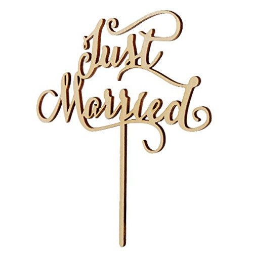 ROSENICE Just Married Tortendekoration Hochzeitstorte Topper Dekoration ROSENICE Just Married Tortendekoration Hochzeitstorte Topper Dekoration von rosenice