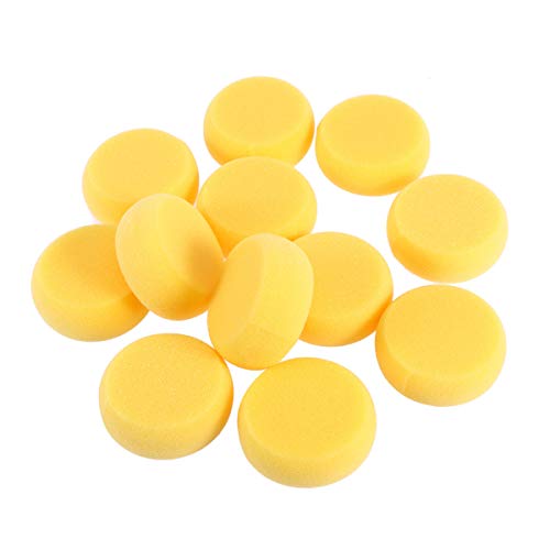 Rosenice - Runder Malschwamm für Kinder, Farbe Gelb (12 Stück) von rosenice
