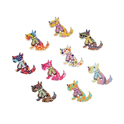 rosenice 50pcs Hunde Holz Knopf 2 Loch Painted Knöpfe Set für Kleidung Kunst Nähen Handwerk rosenice 50pcs Hunde Holz Knopf 2 Loch Painted Knöpfe Set für Kleidung Kunst Nähen Handwerk von rosenice