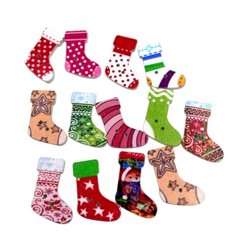 rosenice Weihnachten Knöpfe Strumpf Design Bunte Nähen Knöpfe für DIY Handwerk 50 stücke rosenice Weihnachten Knöpfe Strumpf Design Bunte Nähen Knöpfe für DIY Handwerk 50 stücke von rosenice