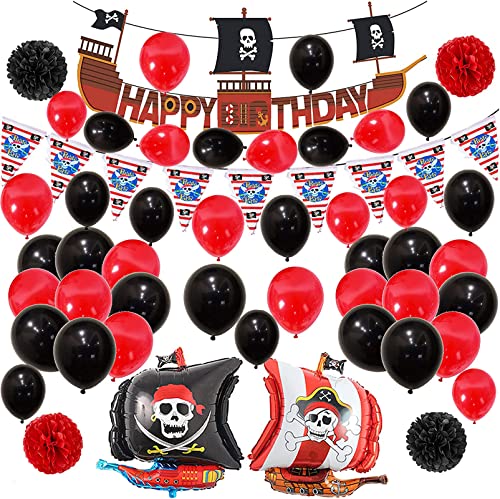 Geburtstag Deko Piratenschiff Luftballons Piratenflagge Folienballons Piraten Alles Gute Zum Geburtstagfahne Schädel Papierblumen Dekorationen Piratenschiff Thema Geburtstagsfeier Dekoratio von rosepartyh