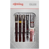 rotring Isograph College-Set Tuschefüller-Set schwarz, 1 Set von rotring