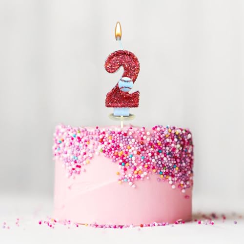 Geburtstagskerze, Geburtstagskerze für Kuchen, Personalisierte Baseball Geburtstagskerzen Zahlen,Tortendeko für Mädchen, Kinder Themenparty Deko für Kuchen, Dekoration Jahrestag (2) von routinfly