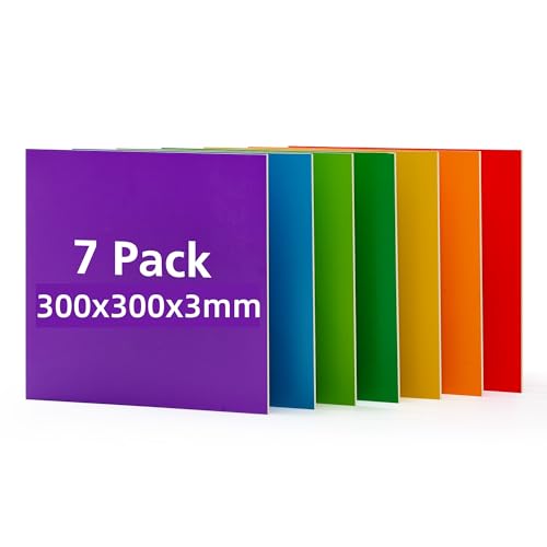 ROWOOD Sperrholzplatte Bunte 3mm 300x300mm 7Stück Linde holzplatte Zuschnitt Nach Maß Unbehandeltes Bastelhölzer Holz für Modellbau Laserschnit Laser Gravur Holz Brennen Malerei CNC ROWOOD Sperrholzplatte Bunte 3mm 300x300mm 7Stück Linde holzplatte Zuschnitt Nach Maß Unbehandeltes Bastelhölzer Holz für Modellbau Laserschnit Laser Gravur Holz Brennen Malerei CNC von rowood