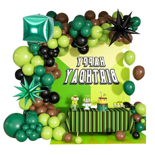 Geburtstag Deko Luftballos Bogen Girlanden Set Pixel Latexballons Video Game Folienballons Party Dekoration Party Zubehör von ruhoup