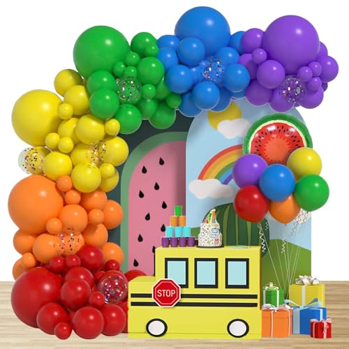 Geburtstags Luftballons Girlanden Set Watermelon Latexballons Geburtstags Ballons Partydekoration Watermelon Themen Party Zubehör von ruhoup