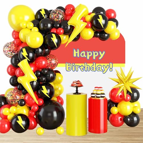 Geburtstags Party Redball Bogen Girlanden Set Geburtstags Luftballons Dekorationen Rote Bälle Aluminiumballons Party Geburtstag Deko von ruhoup