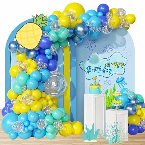 Geburtstags Sponge Luftballon Bogen Girlanden Set 155 Stück Latexballons Schwamm ballons Partydekorationen Schwamm Themenparty Zubehör Geburtstags Sponge Luftballon Bogen Girlanden Set 155 Stück Latexballons Schwamm ballons Partydekorationen Schwamm Themenparty Zubehör von ruhoup