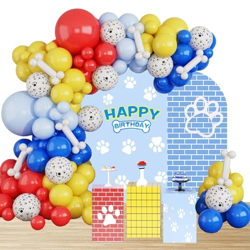 Paw Luftballons bogen Girlanden-Set für Geburtstags Luftballons für Dog Party Dekorationen für Geburtstags Luftballons Party Zum Thema von ruhoup