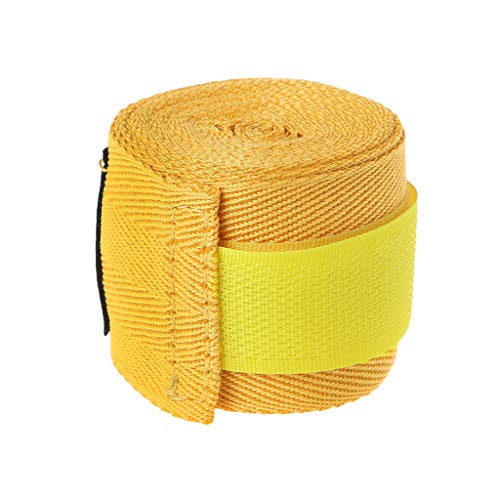 ruiruiNIE 2,5 m Baumwollbandage Boxing Wrist Bandage Hand Wrap Combat Schützen Boxen Kickboxen Muay Thai Handwraps Trainingshandschuhe Baumwollboxing Bandage gelb von ruiruiNIE