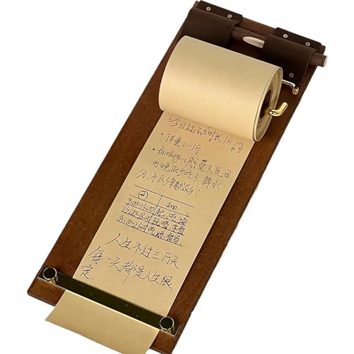 Vintage Klemmbrett Kraft-Notizbuch-Set, Klemmbretter mit Metallclip, Nachfüllbare Kraftpapierrolle für Notizen, Hängbares Low-Profile-Klemmbrett Reißbarer Notizblock für Notizen Skizzen (Braunes Set) Vintage Klemmbrett Kraft-Notizbuch-Set, Klemmbretter mit Metallclip, Nachfüllbare Kraftpapierrolle für Notizen, Hängbares Low-Profile-Klemmbrett Reißbarer Notizblock für Notizen Skizzen (Braunes Set) von rujjftsy