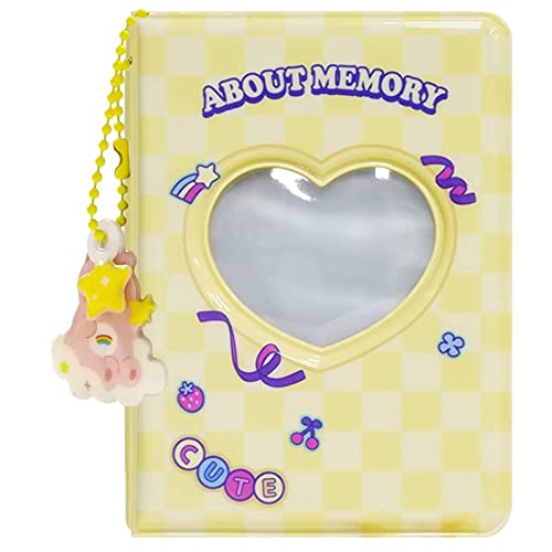runrayay 3 Zoll gelbe Mini-Album mit Hängematte, Herzförmige Karten-Aufkleber Kpop Foto-Kartensitze mit Hängematte 40 Taschen runrayay 3 Zoll gelbe Mini-Album mit Hängematte, Herzförmige Karten-Aufkleber Kpop Foto-Kartensitze mit Hängematte 40 Taschen von runrayay