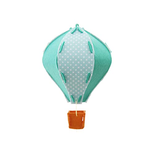 Heißluftballon Dekorationen 3d Filzdecke Hängegirlande für Kindergartenbabytecks ​​Geburtstagsfeier Dekor (grün) von rupusiner