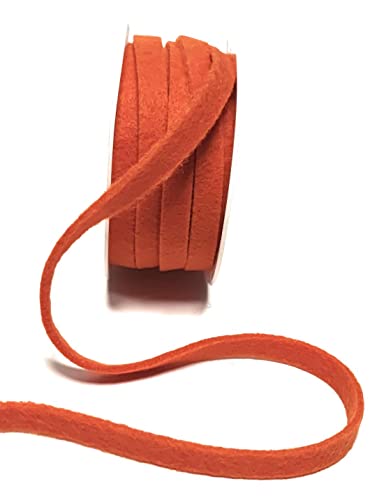 Filzband 5m x 10mm Orange Schleifenband Dekoband Filzborte Geschenkband von s.dekoda