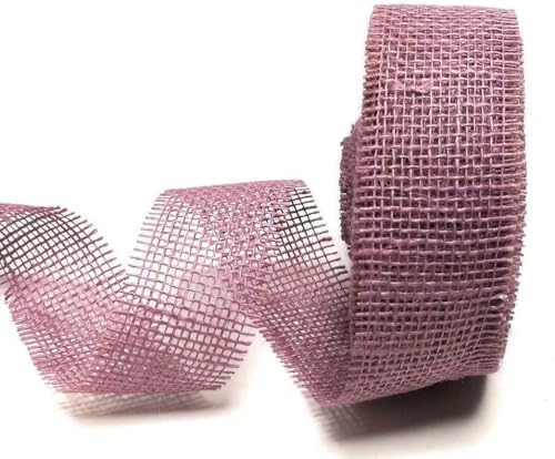 Juteband 25m x 50mm Lavendel Netzband Dekoband Jute Gitterband Dekonetz von s.dekoda