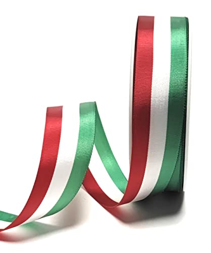 Nationalband 25m x 25mm grün - weiß - rot Vereinsband Ordensband Fanband Dekoband von s.dekoda