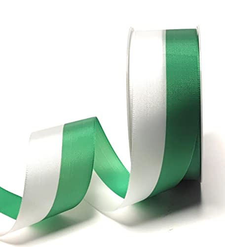 Nationalband 25m x 40mm grün - weiß Vereinsband Ordensband Fanband Dekoband von s.dekoda