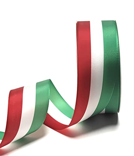 Nationalband 25m x 40mm grün - weiß - rot Vereinsband Ordensband Fanband Dekoband von s.dekoda