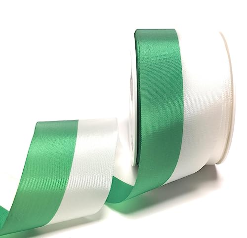 Nationalband 25m x 55mm grün - weiß Vereinsband Ordensband Fanband Dekoband von s.dekoda