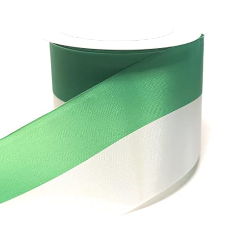 Nationalband 25m x 75mm grün - weiß Vereinsband Ordensband Fanband Dekoband von s.dekoda