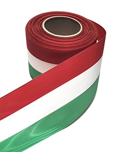 Nationalband 25m x 75mm grün - weiß - rot Vereinsband Ordensband Fanband Dekoband Moire Nationalband 25m x 75mm grün - weiß - rot Vereinsband Ordensband Fanband Dekoband Moire von s.dekoda