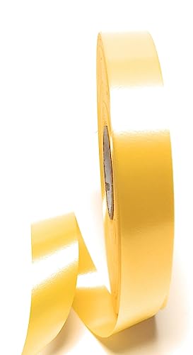 Polyband 100m x 19mm Gelb Ringelband Kräuselband Geschenkband Poly von s.dekoda