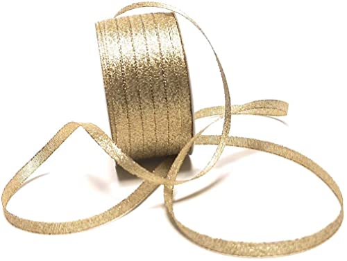 s.dekoda Brokatband 50m x 6mm Gold Schleifenband Dekoband Brokat Geschenkband von s.dekoda