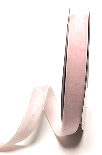 s.dekoda Dekoband Samt 10m x 15mm Rosa - Hellrosa Samtband Samtborte Schleifenband [D1244-216] von s.dekoda