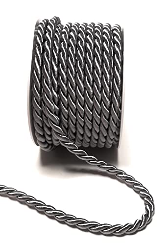 s.dekoda Kordel 10m x 6mm Grau Drehkordel Dekoband Kordelband Kordelschnur s.dekoda Kordel 10m x 6mm Grau Drehkordel Dekoband Kordelband Kordelschnur von s.dekoda