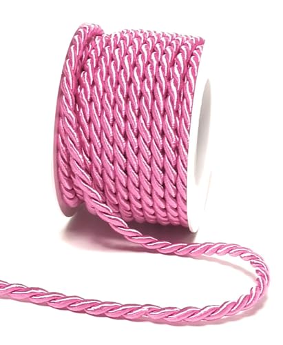 s.dekoda Kordel 10m x 6mm Pink Drehkordel Dekoband Kordelband Kordelschnur von s.dekoda