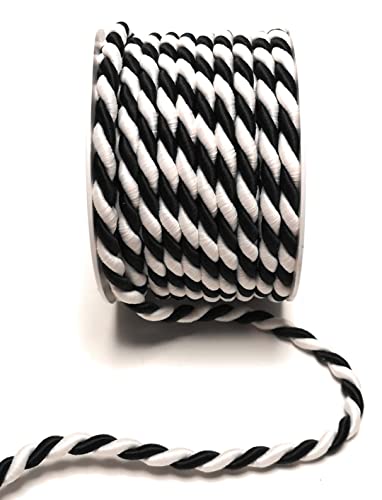 s.dekoda Kordel 10m x 6mm zweifarbig Schwarz - Weiß Drehkordel Dekoband Kordelband Kordelschnur s.dekoda Kordel 10m x 6mm zweifarbig Schwarz - Weiß Drehkordel Dekoband Kordelband Kordelschnur von s.dekoda