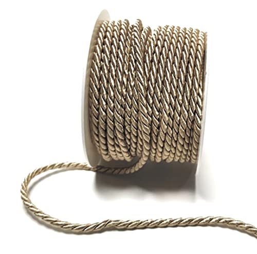 s.dekoda Kordel 15m x 4mm Sand Sandbraun Drehkordel Dekoband Kordelband Kordelschnur von s.dekoda