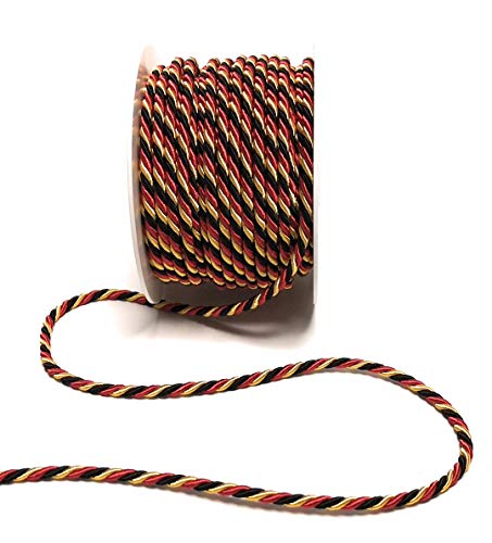 s.dekoda Kordel 15m x 4mm Schwarz Rot Gelb Drehkordel Dekoband Kordelband Kordelschnur Deutschland BRD s.dekoda Kordel 15m x 4mm Schwarz Rot Gelb Drehkordel Dekoband Kordelband Kordelschnur Deutschland BRD von s.dekoda