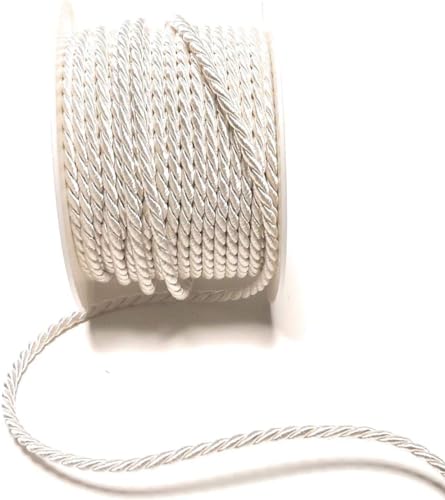 s.dekoda Kordel 15m x 4mm Weiß Drehkordel Dekoband Kordelband Kordelschnur von s.dekoda