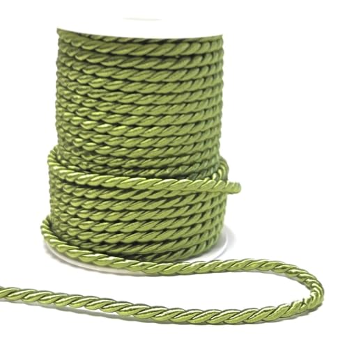s.dekoda Kordel 25m x 6mm Olivgrün Grün Drehkordel Dekoband Kordelband Kordelschnur s.dekoda Kordel 25m x 6mm Olivgrün Grün Drehkordel Dekoband Kordelband Kordelschnur von s.dekoda