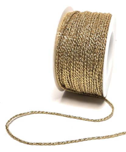 s.dekoda Kordel 50m x 2mm Gold Lurex Drehkordel Dekoband Kordelband Kordelschnur s.dekoda Kordel 50m x 2mm Gold Lurex Drehkordel Dekoband Kordelband Kordelschnur von s.dekoda