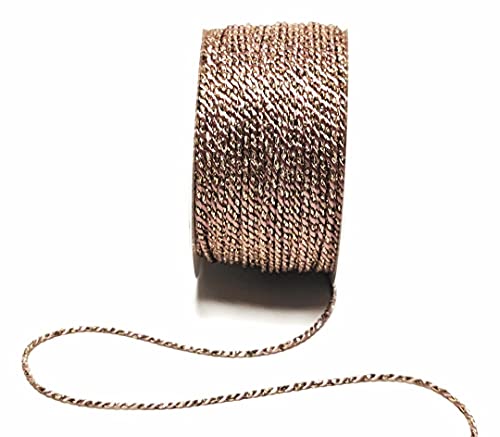 s.dekoda Kordel 50m x 2mm zweifarbig Altrosa - Gold Drehkordel Dekoband Kordelband Kordelschnur s.dekoda Kordel 50m x 2mm zweifarbig Altrosa - Gold Drehkordel Dekoband Kordelband Kordelschnur von s.dekoda