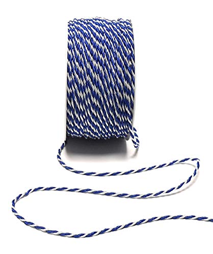 s.dekoda Kordel 50m x 2mm zweifarbig Blau - weiß Drehkordel Dekoband Kordelband Kordelschnur s.dekoda Kordel 50m x 2mm zweifarbig Blau - weiß Drehkordel Dekoband Kordelband Kordelschnur von s.dekoda