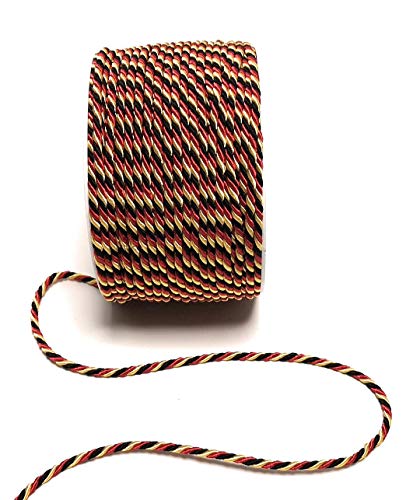 s.dekoda Kordel 50m x 3mm Schwarz - Rot - Gelb Drehkordel Dekoband Kordelband Kordelschnur Deutschland BRD s.dekoda Kordel 50m x 3mm Schwarz - Rot - Gelb Drehkordel Dekoband Kordelband Kordelschnur Deutschland BRD von s.dekoda