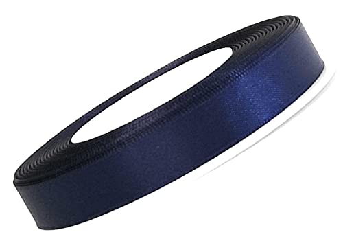 s.dekoda Satinband 25m x 10mm Blau - Nachtblau Schleifenband Dekoband Satin von s.dekoda
