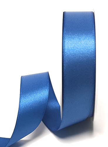 s.dekoda Satinband 25m x 25mm Blau Schleifenband Dekoband Satin von s.dekoda