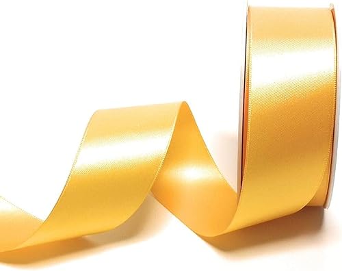 s.dekoda Satinband 25m x 40mm Zitrone - Gelb Schleifenband Dekoband Satin von s.dekoda