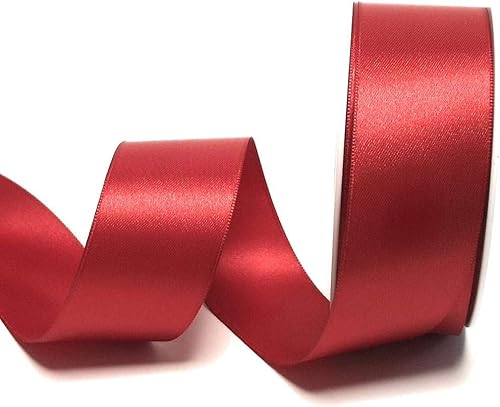 s.dekoda Satinband 25m x 40mm Kardinalrot - Rot Schleifenband Dekoband Satin von s.dekoda