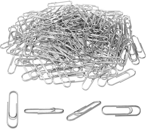 Papierklammern 200 Pcs, Büroklammern für Büroschule und persönliches Dokument, das Arbeit organisiert, Büroklammer Verschiedene Größe Kleine mittlere Jumbo/Große Größe (28 mm) von sadwqgewnbf