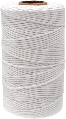 Weiße Schnur, 100 m Baumwollschnur, 2 mm Bastelschnur, dekorative Schnur, perfekt für DIY Kunst und Handwerk Garten Weiße Schnur, 100 m Baumwollschnur, 2 mm Bastelschnur, dekorative Schnur, perfekt für DIY Kunst und Handwerk Garten von sadwqgewnbf