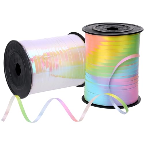 914 m Ringelband, 5 mm für Luftballons, 2 Rollen, gekräuselte Ballonbänder für Geschenkverpackungen, Regenbogenweißes Ringelband, weiße Ballonschnur für Bastelarbeiten, Geburtstagsparty 914 m Ringelband, 5 mm für Luftballons, 2 Rollen, gekräuselte Ballonbänder für Geschenkverpackungen, Regenbogenweißes Ringelband, weiße Ballonschnur für Bastelarbeiten, Geburtstagsparty von saerryor
